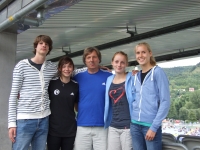 Falk Wendrich, Gina Lückenkemper, Harald Bottin, Denise Oldenburg und Laura Voß.