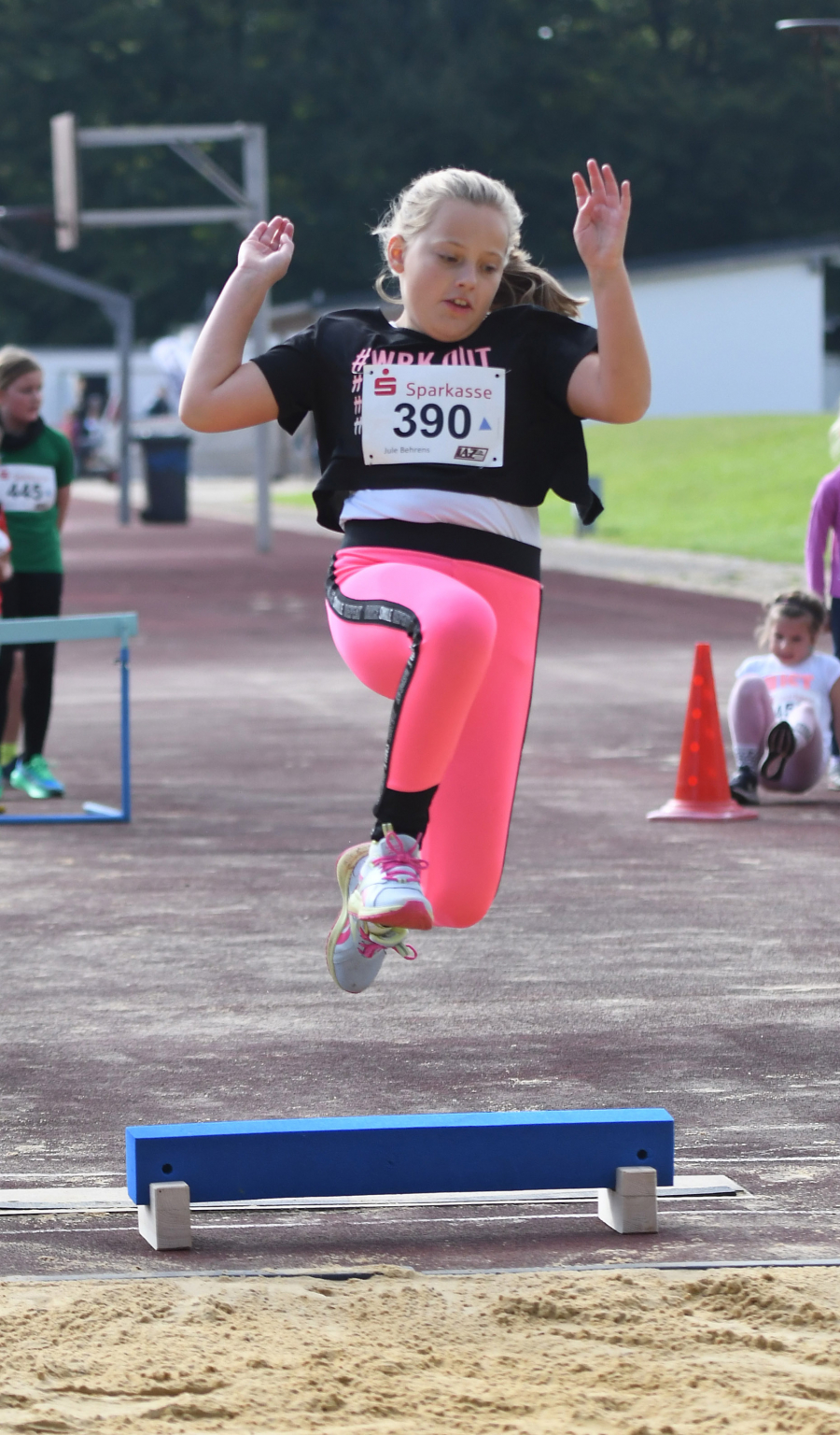 Beim Kinderleichtathletik-Wettkampf stand der Spaß im Vordergrund. Foto: Bottin