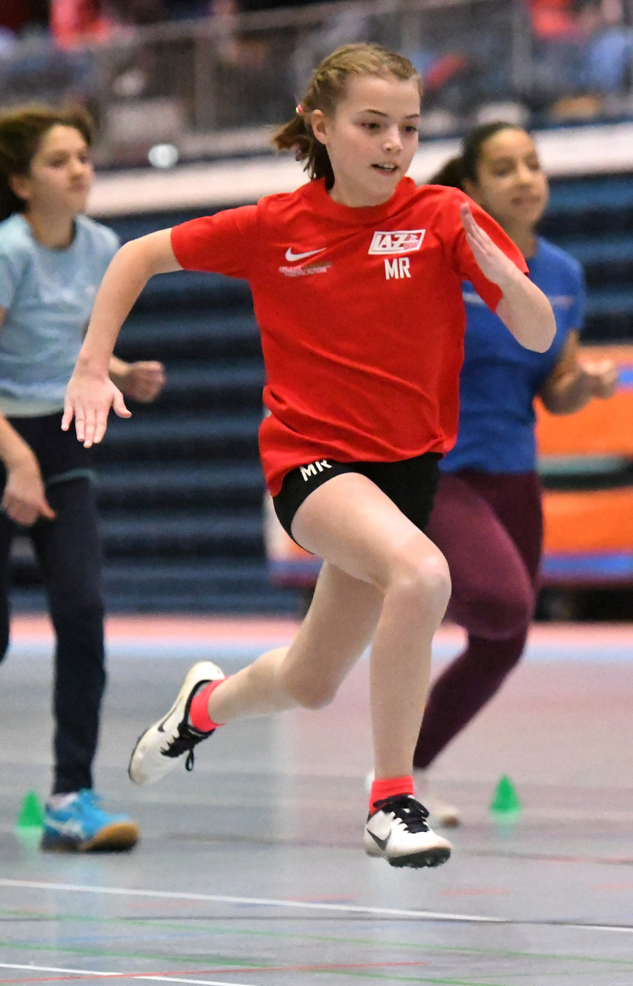 Mit persönlicher Bestleistung auf Platz zwei: W11-Sportlerin Marie Rustemeyer vom LAZ Soest sprintete die 50 Meter in Bielefeld in ausgezeichneten 7,78 Sekunden.