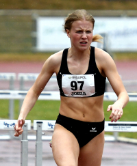 Maja Bolinger vom LAZ Soest überzeugte bei der EYOF-U18-Gala in Wetzlar mit einer starken 200-Meter-Bestzeit. Foto: Bottin|||