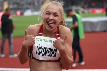 Locker auch nach dem DM-Titel: Gina Lückenkemper.