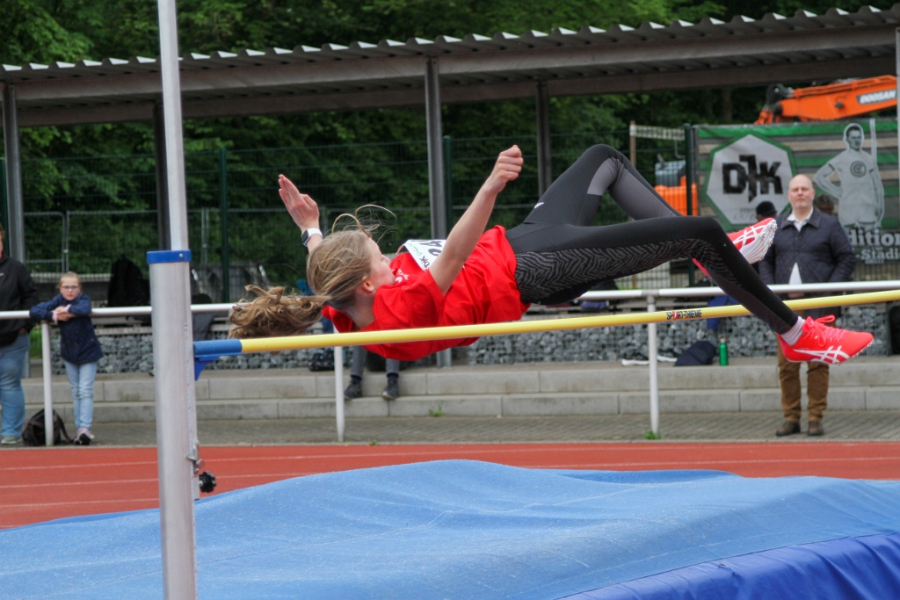 Greta Karsten sprang in Werl 1,48 Meter hoch. Foto: Reinhard