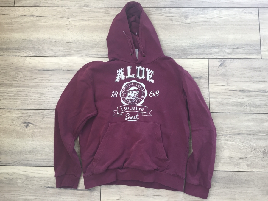 Aldegreverschulpullover bordeaux, Gr&ouml;&szlig;e S