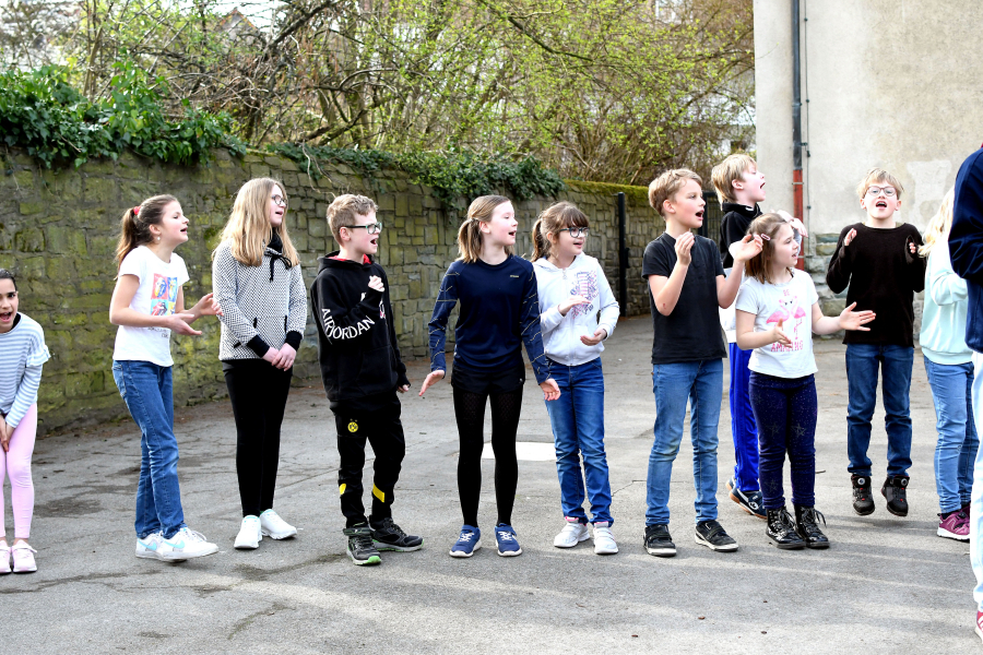 Der Stadtwerke Soest-LAZ-Grundschul-Sprintcup an der Patroklischule. Foto: Bottin