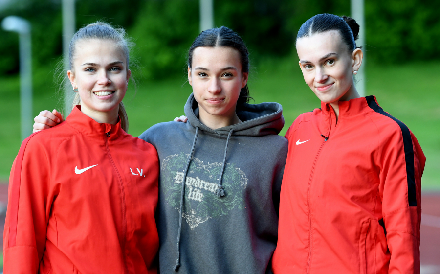 von links: Lina Vollmer, Mathilda Grienitz und Delia Ponomarenko