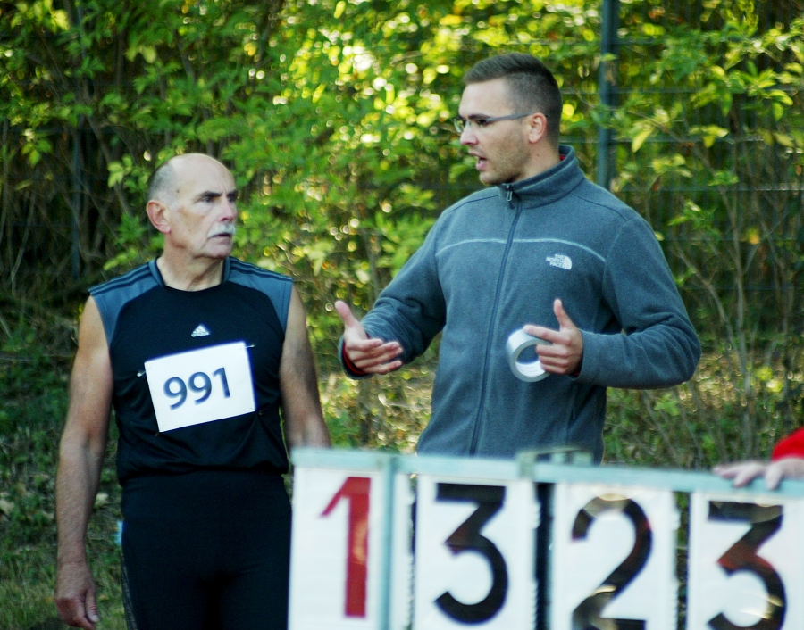 Christoph Heldt mit Trainer Wieland Rikus.