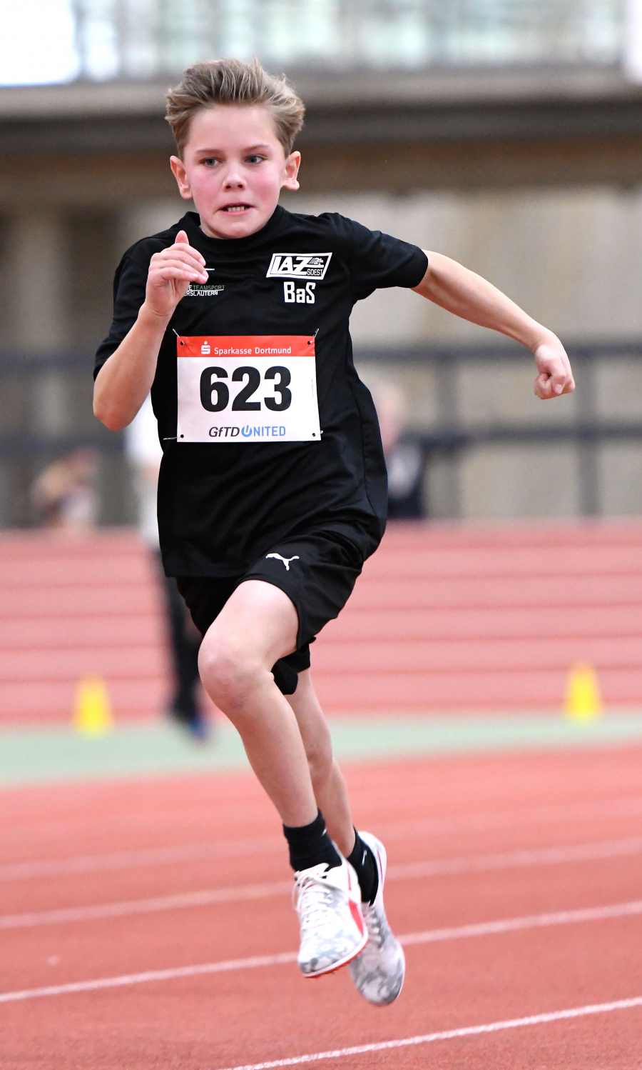 9,14 Sekunden über 60 Meter: Bastian Sievert belegte in der inoffiziellen M11-Wertung Platz vier. Foto: Bottin