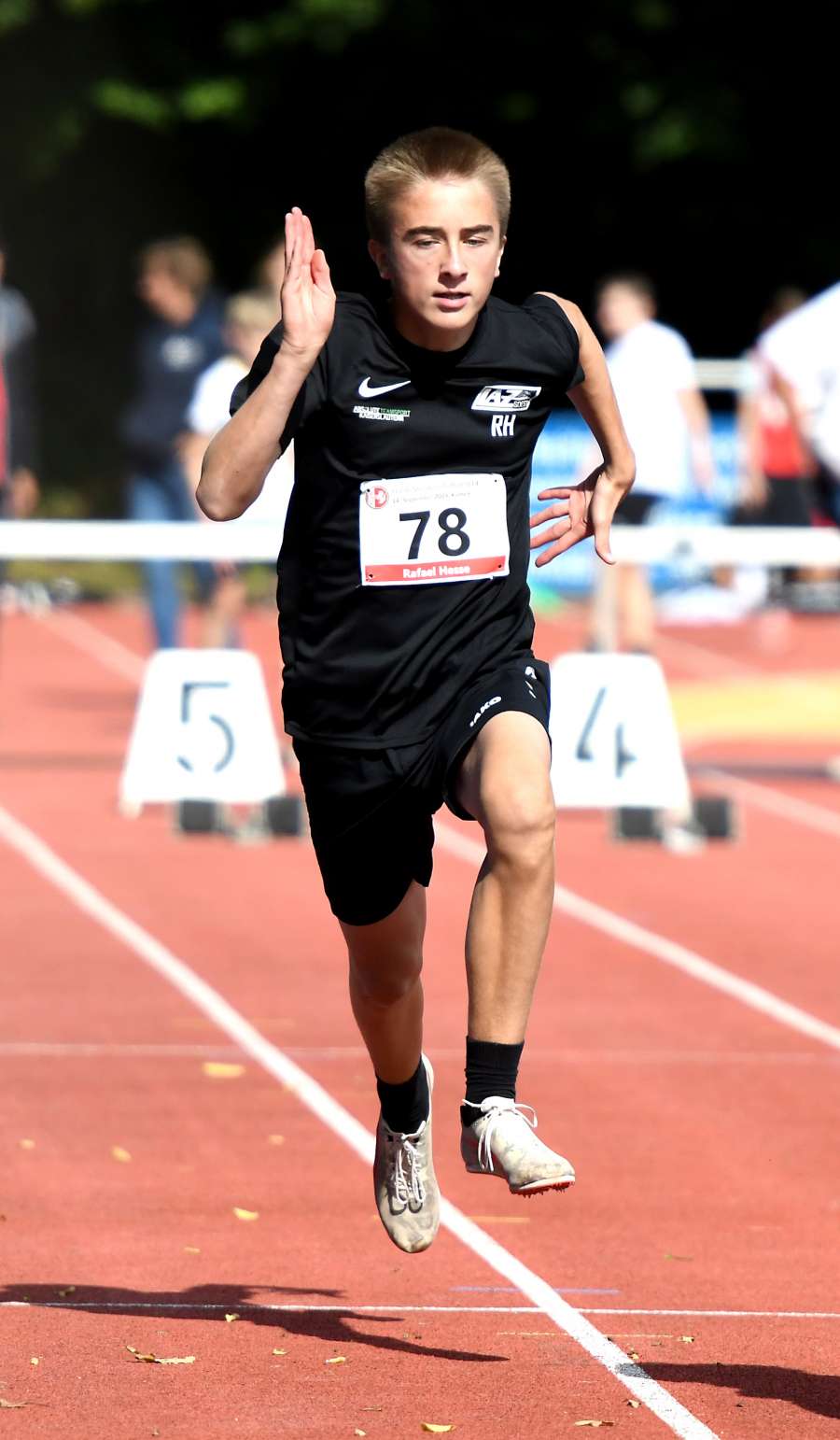 Rafael Hesse (M13) wurde über 75-Meter in 10,36 Sekunden (Vorlauf 10,27 Sekunden) Sechster. Foto: Bottin